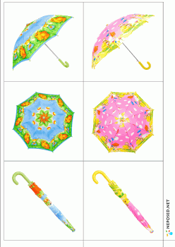 логическая игра зонтики