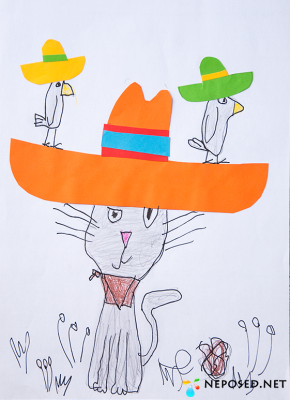 рисование котик мексиканец