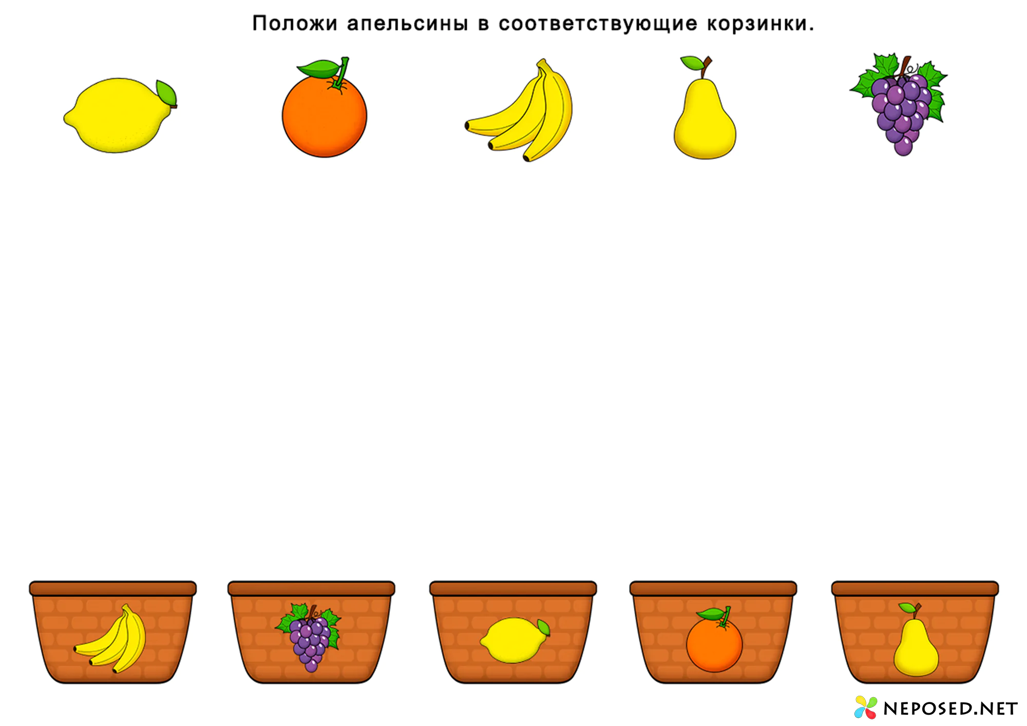 тематический комплект фрукты скачать бесплатно