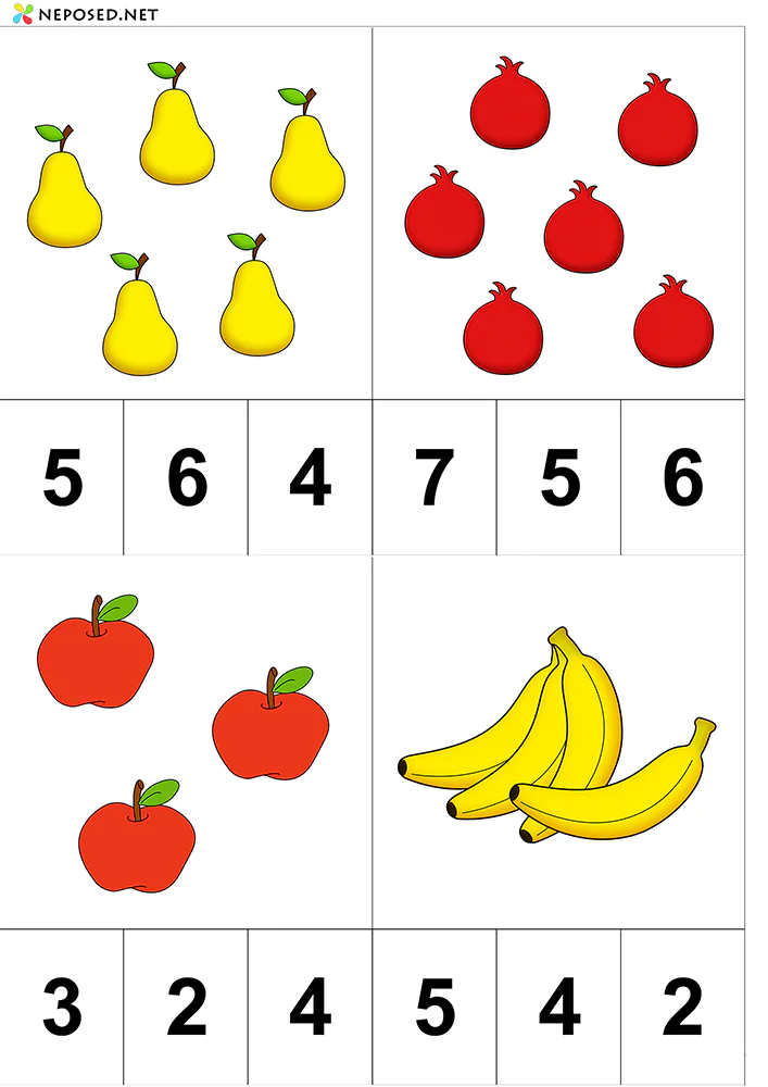 тематический комплект фрукты скачать бесплатно