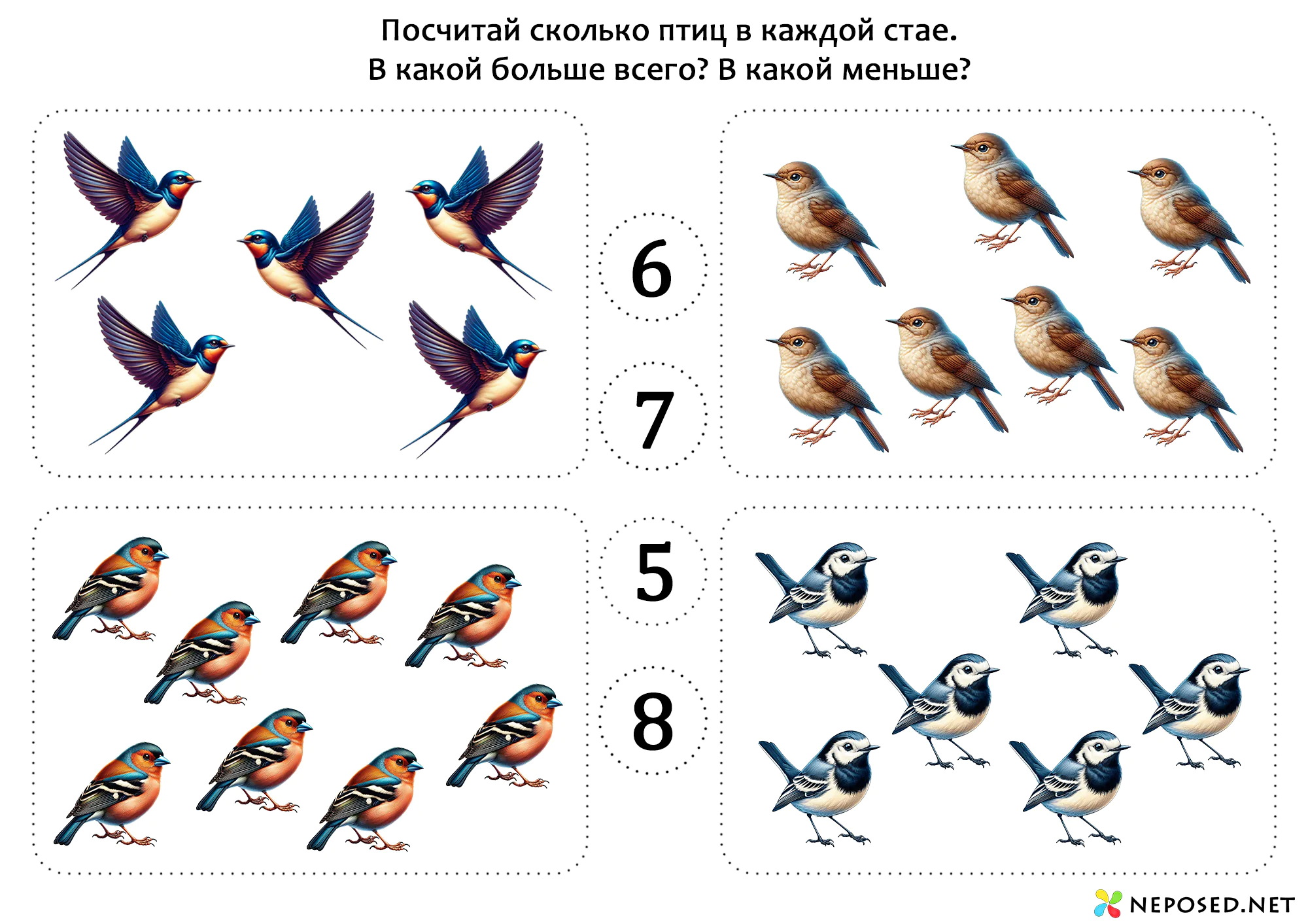 тематическое занятие перелётные птицы